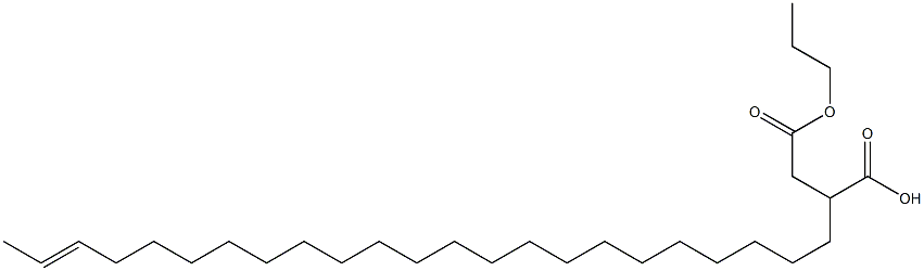 2-(21-Tricosenyl)succinic acid 1-hydrogen 4-propyl ester Struktur