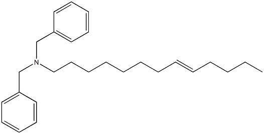 (8-Tridecenyl)dibenzylamine Struktur