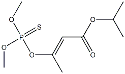 3-(Dimethoxythiophosphinoyloxy)isocrotonic acid isopropyl ester Struktur