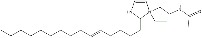 1-[2-(Acetylamino)ethyl]-1-ethyl-2-(5-pentadecenyl)-4-imidazoline-1-ium Struktur