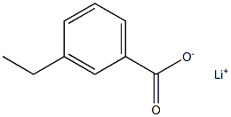 3-Ethylbenzoic acid lithium salt Struktur