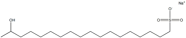 17-Hydroxyoctadecane-1-sulfonic acid sodium salt Struktur