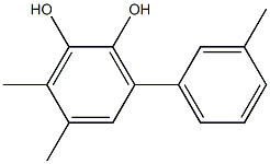 5,6-Dimethyl-3-(3-methylphenyl)benzene-1,2-diol Struktur