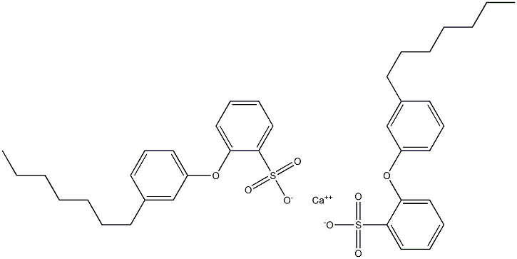 Bis[2-(3-heptylphenoxy)benzenesulfonic acid]calcium salt Struktur