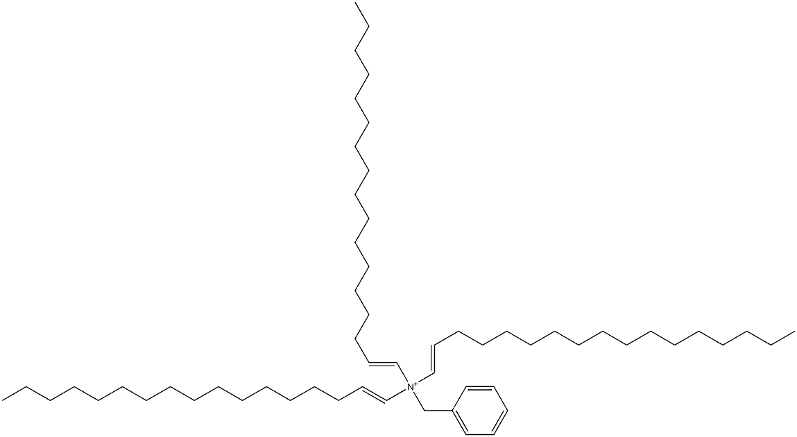 Tri(1-heptadecenyl)benzylaminium Struktur