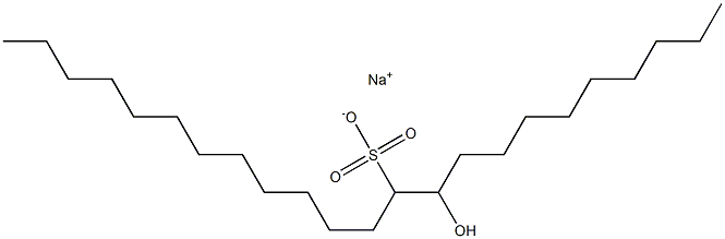 10-Hydroxytricosane-11-sulfonic acid sodium salt Struktur