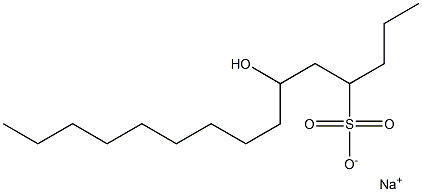 6-Hydroxypentadecane-4-sulfonic acid sodium salt Struktur