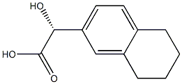 [R,(-)]-(5,6,7,8-Tetrahydronaphthalene-2-yl)glycolic acid Struktur