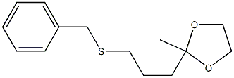 2-Methyl-2-[3-(benzylthio)propyl]-1,3-dioxolane Struktur