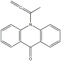 10-(1-Methyl-1,2-propadienyl)-9(10H)-acridinone Struktur