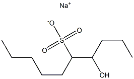 4-Hydroxydecane-5-sulfonic acid sodium salt Struktur