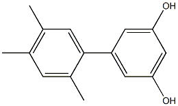 5-(2,4,5-Trimethylphenyl)benzene-1,3-diol Struktur