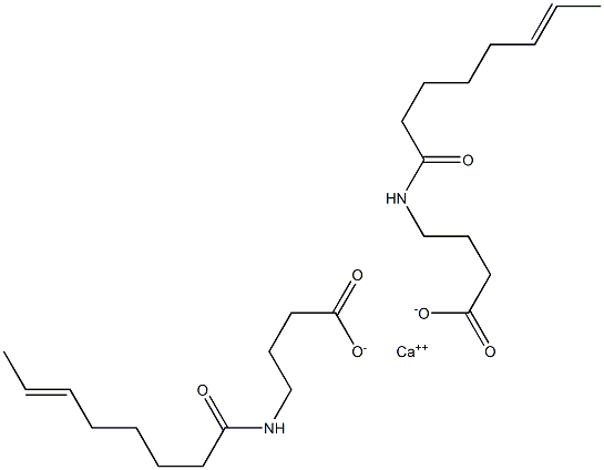 Bis[4-(6-octenoylamino)butyric acid]calcium salt Struktur