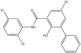 N-(2,5-Dichlorophenyl)-2-hydroxy-5-chloro[1,1'-biphenyl]-3-carboxamide Struktur