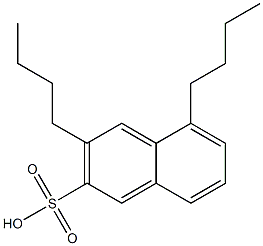 3,5-Dibutyl-2-naphthalenesulfonic acid Struktur