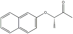 [S,(-)]-3-(2-Naphtyloxy)-2-butanone Struktur