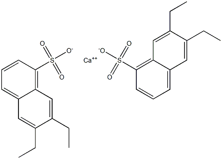 Bis(6,7-diethyl-1-naphthalenesulfonic acid)calcium salt Struktur