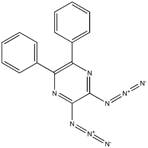 2,3-Diazido-5,6-diphenylpyrazine Struktur