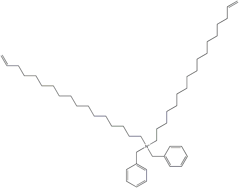 Di(16-heptadecenyl)dibenzylaminium Struktur