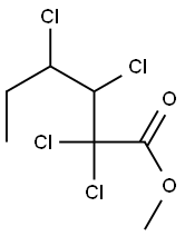 2,2,3,4-Tetrachlorocaproic acid methyl ester Struktur