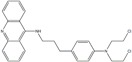 9-[3-[4-[Bis(2-chloroethyl)amino]phenyl]propylamino]acridine Struktur