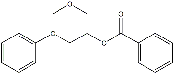 Benzoic acid 1-(phenoxymethyl)-2-(methyloxy)ethyl ester Struktur