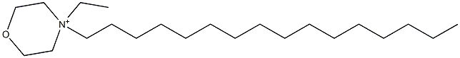 4-Ethyl-4-hexadecylmorpholinium Struktur