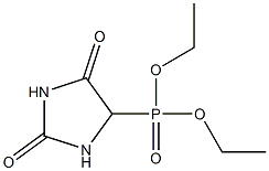 5-(Diethoxyphosphinyl)hydantoin Struktur