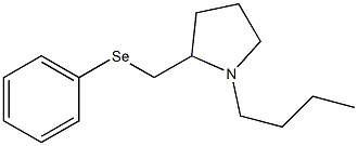 1-Butyl-2-[(phenylseleno)methyl]pyrrolidine Struktur