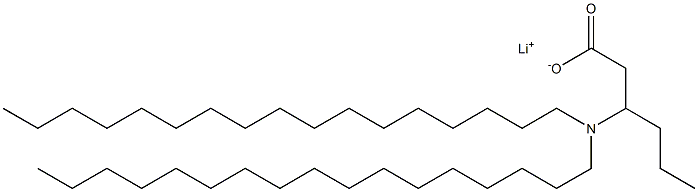 3-(Diheptadecylamino)hexanoic acid lithium salt Struktur