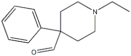 1-Ethyl-4-phenyl-4-piperidinecarbaldehyde Struktur