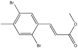 2,5-Dibromo-4-methylcinnamic acid methyl ester Struktur