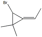 2-Bromo-3-ethylidene-1,1-dimethylcyclopropane Struktur