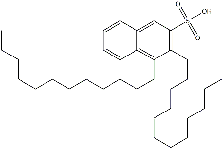 3,4-Didodecyl-2-naphthalenesulfonic acid Struktur