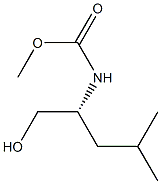 (+)-[(R)-1-Hydroxymethyl-3-methylbutyl]carbamic acid methyl ester Struktur