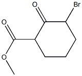 3-Bromo-2-oxocyclohexanecarboxylic acid methyl ester Struktur