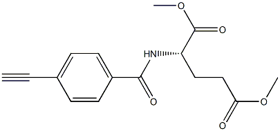 N-(4-Ethynylbenzoyl)-L-glutamic acid dimethyl ester Struktur