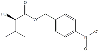 [R,(+)]-2-Hydroxy-3-methylbutyric acid p-nitrobenzyl ester Struktur