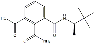 (-)-N-[(R)-1,2,2-Trimethylpropyl]phthalamidic acid Struktur