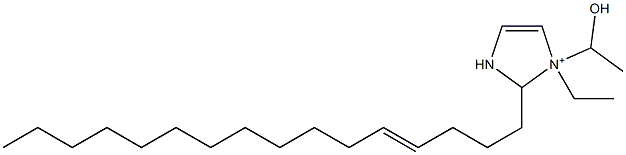 1-Ethyl-2-(4-hexadecenyl)-1-(1-hydroxyethyl)-4-imidazoline-1-ium Struktur