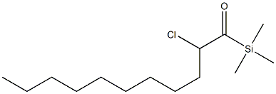 Trimethyl(2-chloroundecanoyl)silane Struktur