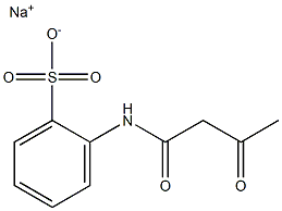 2-(Acetoacetylamino)benzenesulfonic acid sodium salt Struktur