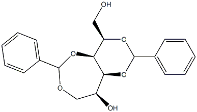 2-O,4-O:3-O,6-O-Dibenzylidene-L-glucitol Struktur