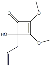 4-Hydroxy-2,3-dimethoxy-4-(2-propenyl)-2-cyclobuten-1-one Struktur