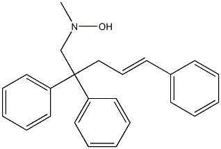 N-Methyl-N-(2,2,5-triphenyl-4-pentenyl)hydroxylamine Struktur