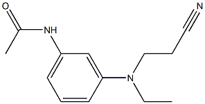 3'-[N-Ethyl-N-(2-cyanoethyl)amino]acetanilide Struktur