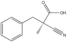 (R)-2-Cyano-2-methyl-3-phenylpropionic acid Struktur