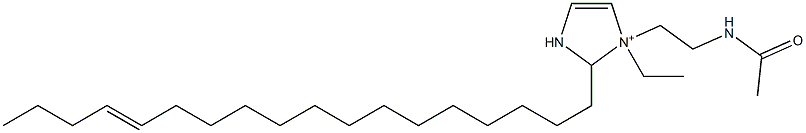 1-[2-(Acetylamino)ethyl]-1-ethyl-2-(14-octadecenyl)-4-imidazoline-1-ium Struktur