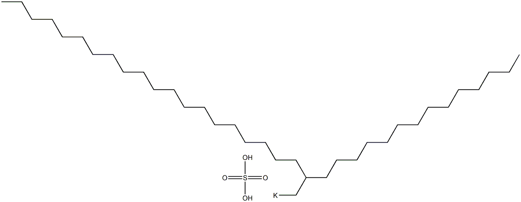 Sulfuric acid 2-tetradecyldocosyl=potassium salt Struktur