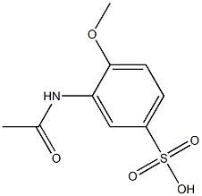 3-Acetylamino-4-methoxybenzenesulfonic acid Struktur